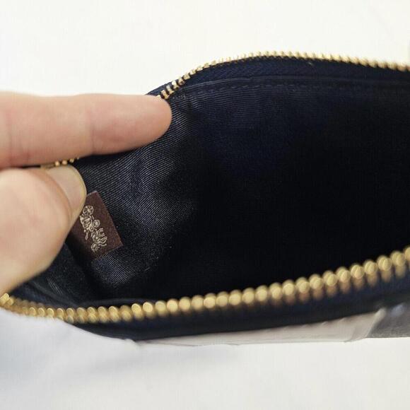 Coach Zip Denim Color Wristlet Wallet. Travel Vacation Night Out Bag - Picture 3 of 7